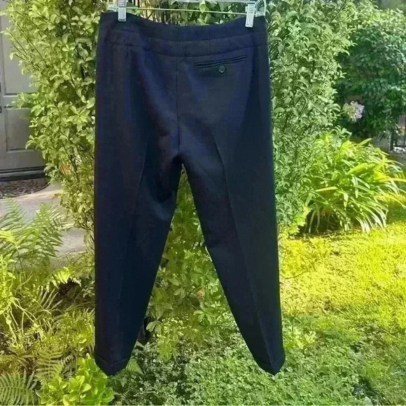 Vince- Wool Blend Black Cropped Pant With Belt Size 4 EUC! - Picture 3 of 5